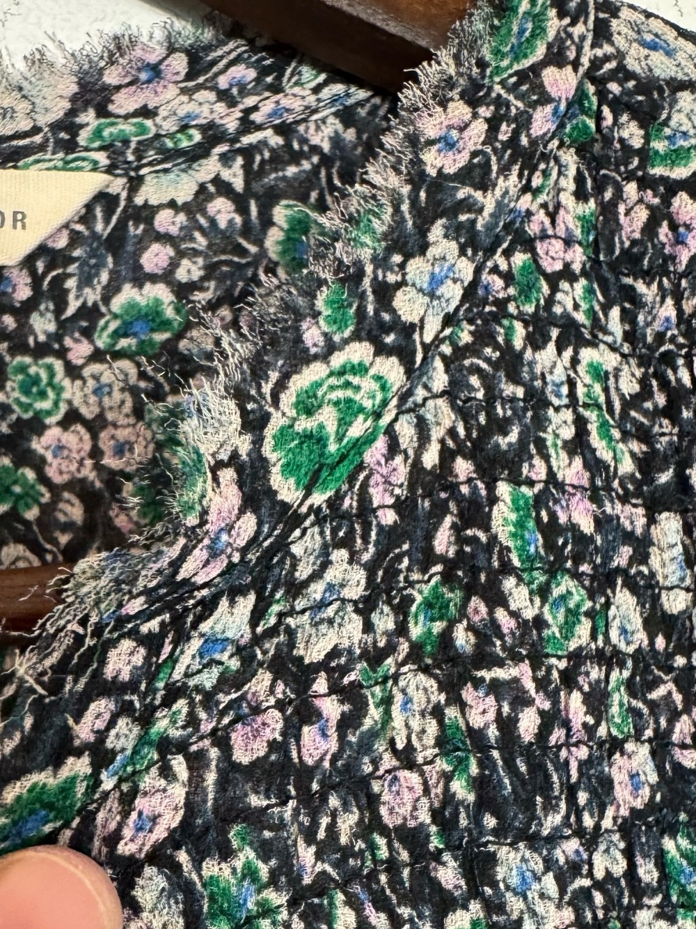 Rebecca Taylor Floral 100% Silk Popover Blouse Top Long Sleeve Size 6 V-Neck - Picture 3 of 11
